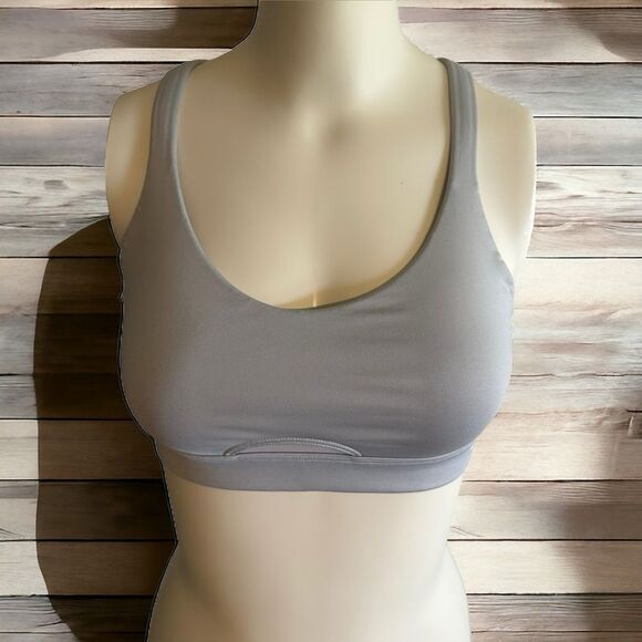 Victorias Secret Gray Low Impact Athletic Racerback  Bra Size‎ Small - Picture 1 of 8